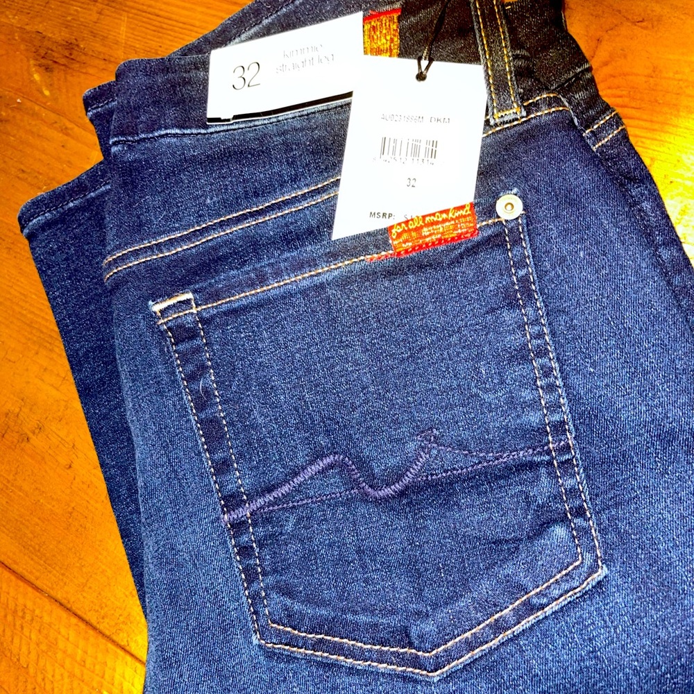 7 For All Mankind Kimmie Straight Leg Jeans -NWT Size 32